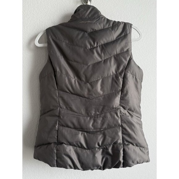 Eddie Bauer Down Puffer Vest Women’s Small Brown Full Zip Outdoors EB550 - Picture 2 of 15